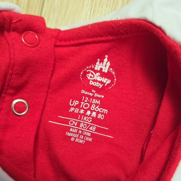 Disney Red Polka Dot Dress with Black Bow - Picture 5 of 6